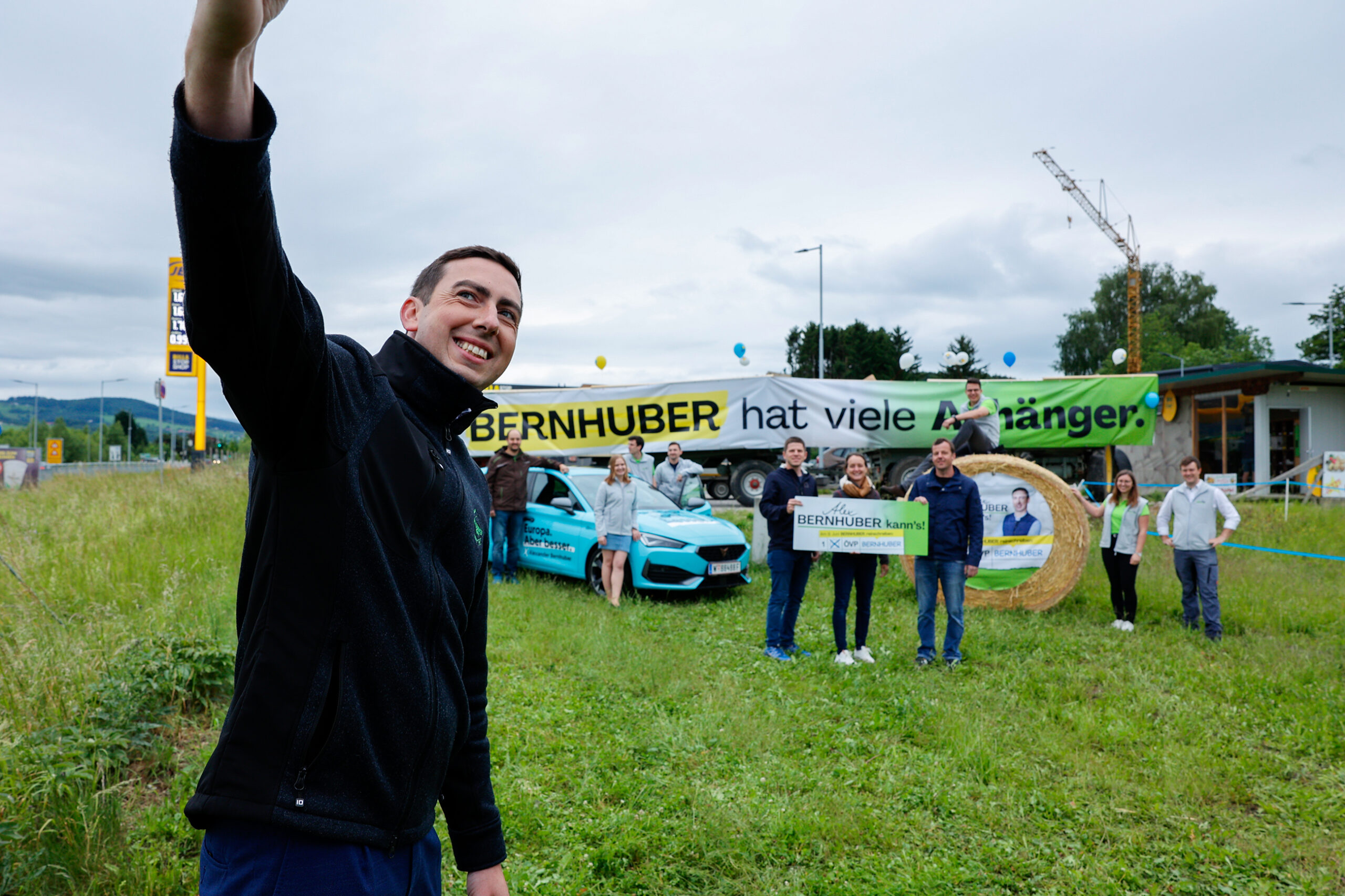 Gemeinsam mit seinem Team führte Alexander Bernhuber einen intensiven Wahlkampf.