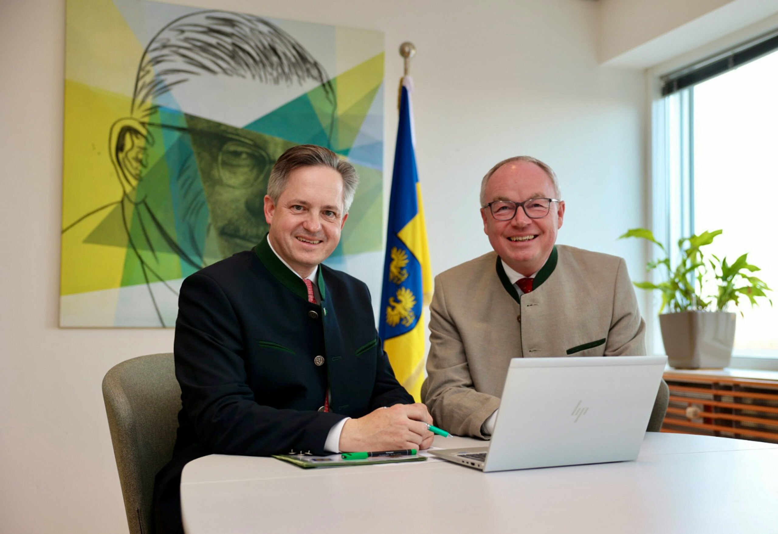 Schmuckenschlager und Pernkopf freuen sich über ein starkes Ergebnis für den NÖ Bauernbund.